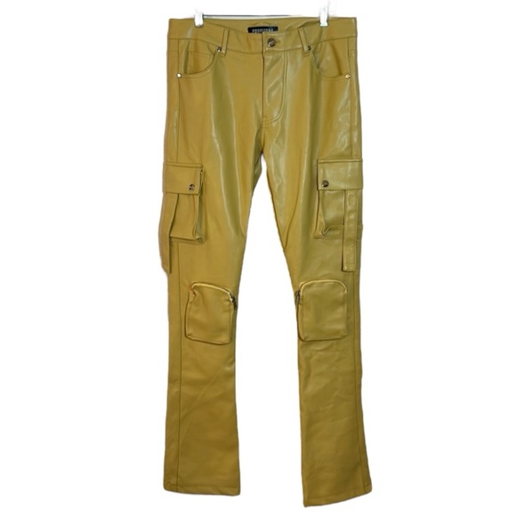 PHEELINGS NEVER LOOK BACK LEATHER CARGO STACK WHEAT YELLOW, men’s size 34 - Picture 3 of 16